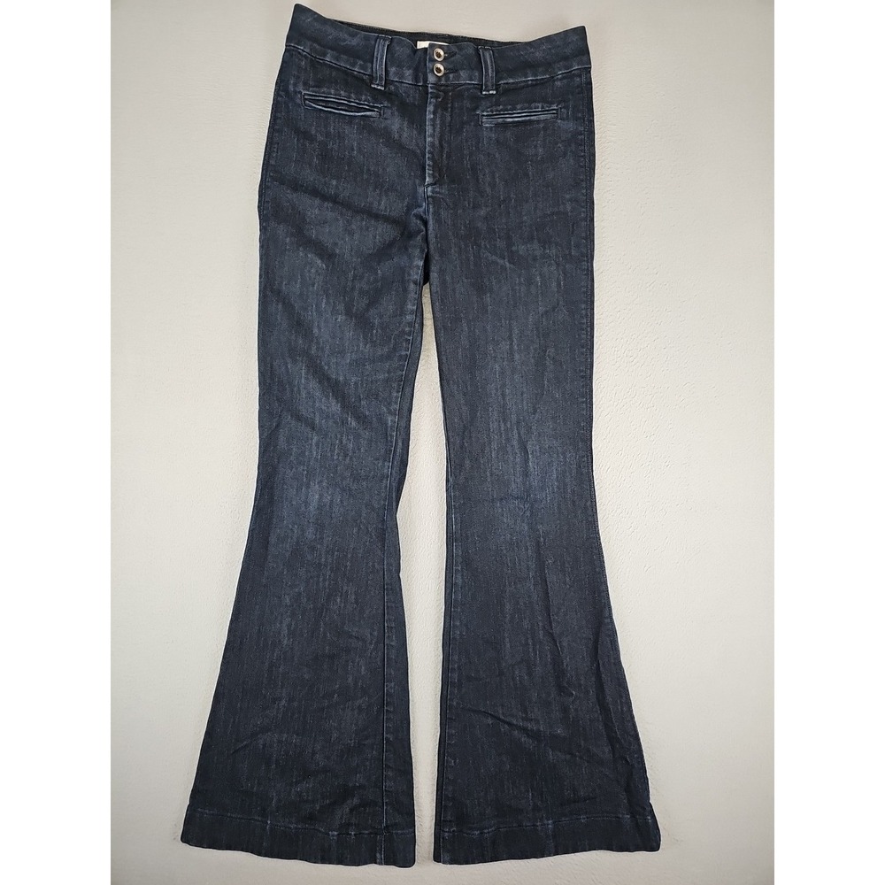 Habitual Flare Jeans Women's 29x33 Blue Eventide Redux Stretch Denim BOHO USA